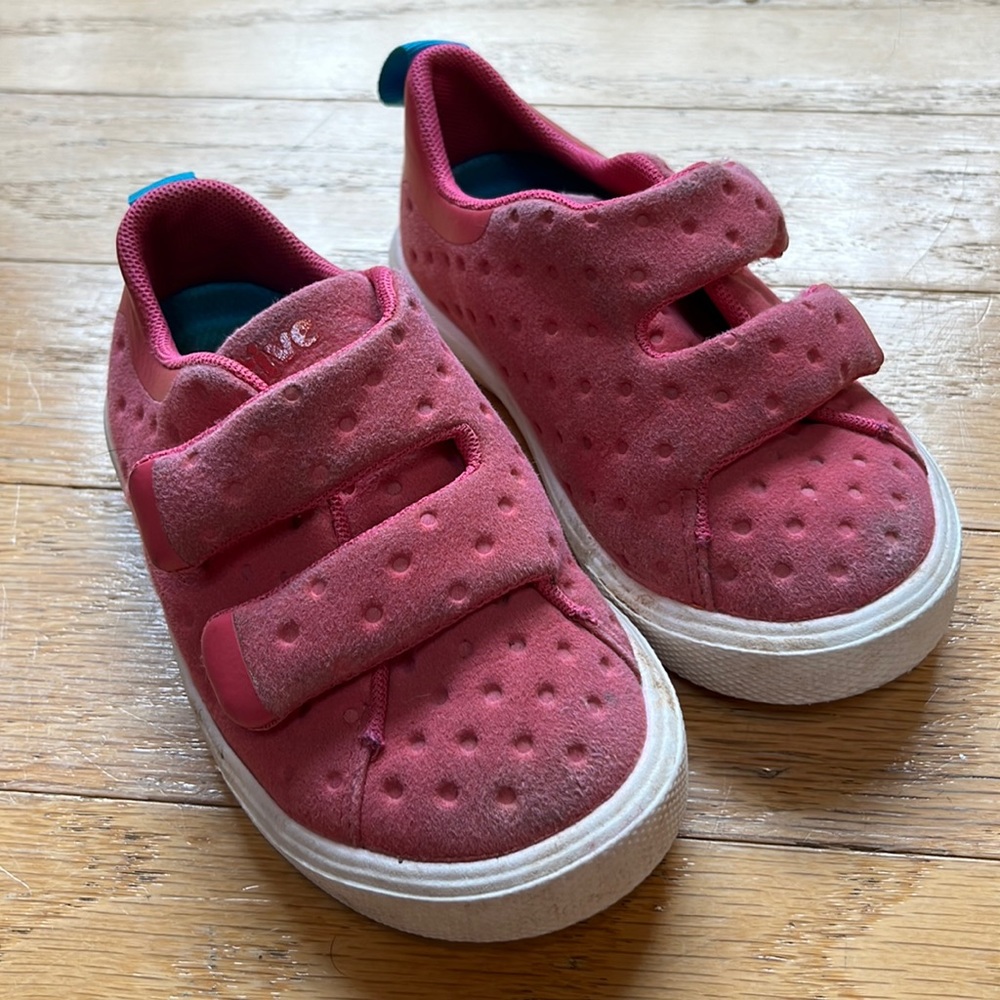 Pink native shoes size 8
